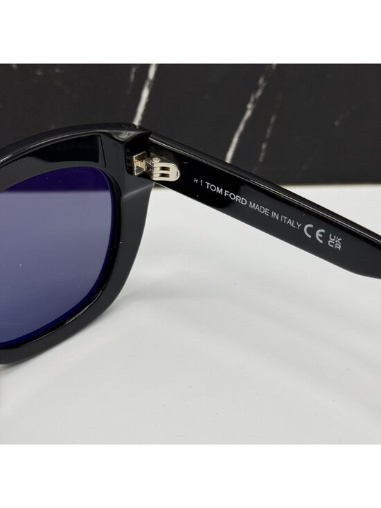 NEW TOM FORD LINDA-02 TF1285 01D BLACK/GRAY WOMEN POLARIZED SUNGLASSES FT1285 01 main image 5